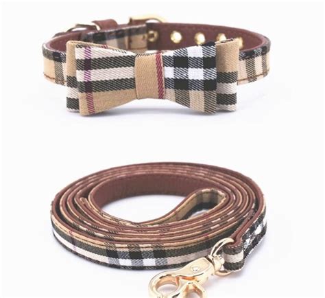 pink burberry dog collar|authentic burberry dog collar.